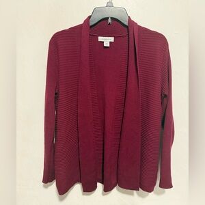 Liz Claiborne Women's Burgundy Cardigan